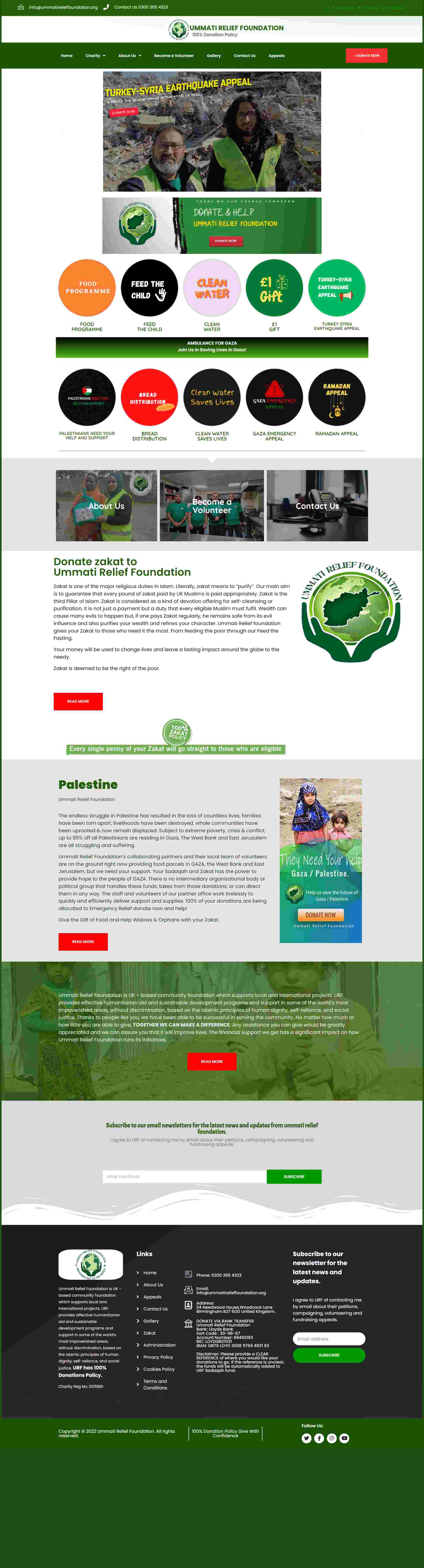 Charity & Foundation website portfoilio 